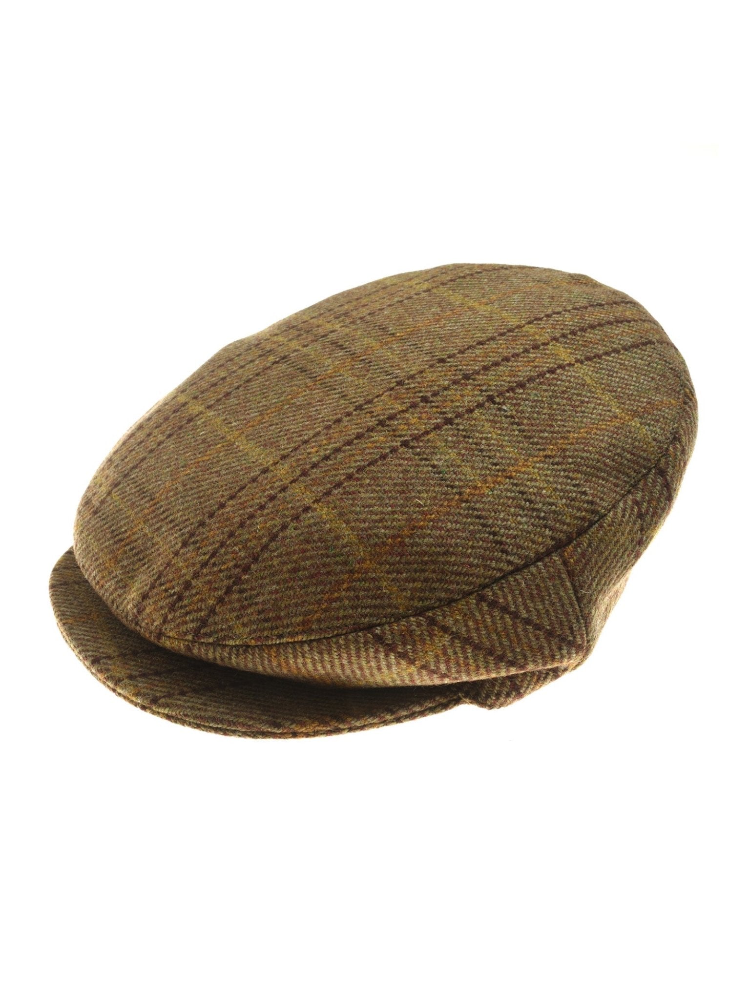 The Campbell's of Beauly Unisex Beauly Cap in color G2102 features a subtle plaid pattern, short brim, and rounded crown, shown against a white background.